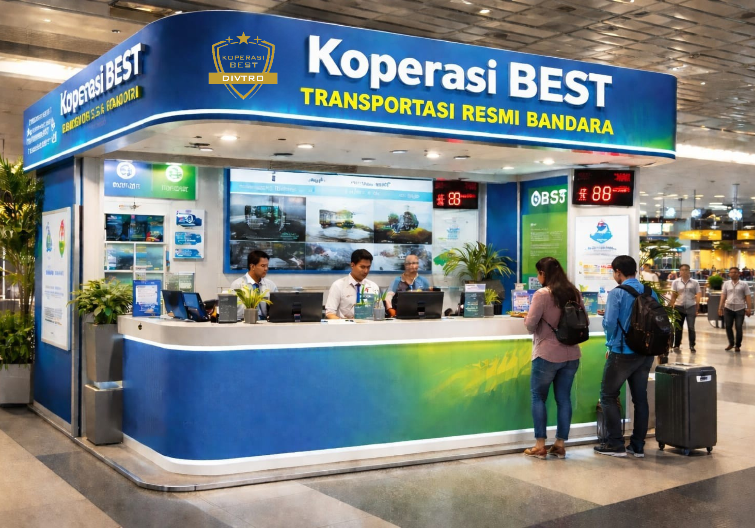 Airport booth Koperasi BEST di Bandara Soekarno-Hatta